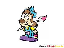 Maler Clipart, Bild, Comic, Cartoon gratis