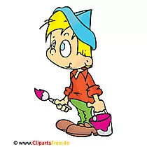 Malermeister Clipart, Bild, Cartoon, Grafik, Illustration