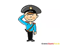 Polizist Clipart, Bild, Cartoon, Illustration kostenlos