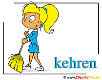 Cleaning lady clipart free