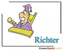 Richter Cartoon-Clipart-Bild kostenlos