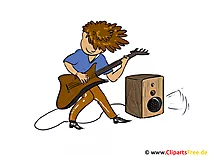 Rock Musiker Clipart, Bild, Illustration, Cartoon