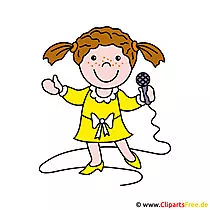 Sängerin Clipart Bild kostenlos