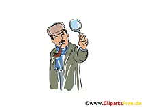 Sherlock Holmes Bild, Buchillustration, Cartoon