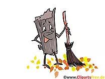 Straßenfeger Clipart, Bild, Illustration