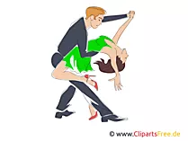 Dancing Man and Women Clip Art, Image, Picture