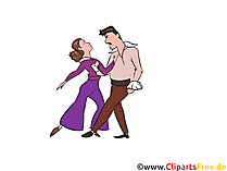 Flamenco Tanzpaar, Tanzschule Clipart, Bilder, Illustrationen