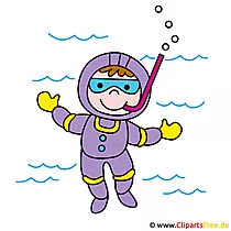 Taucher Bild Clipart gratis