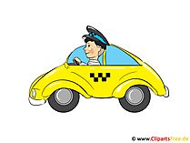 Taxi Clipart, Bild, Cartoon, Illustration kostenlos