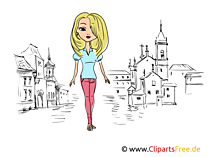 Free wysoka Modelka Clipart
