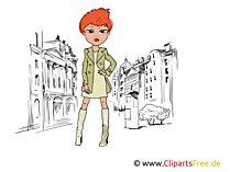 Girl, Top Model, Star, Women Illustration, Clipart