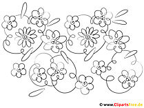 Ausmalbild Jahreszeiten Fruehling