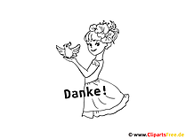 Ausmalbild kleine Prinzessin