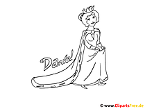 Ausmalbild Prinzessin
