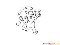 Katze Malvorlage zu Weihnachten