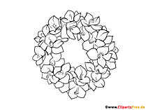 Malvorlage Weihnachtskranz