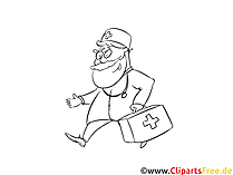Chefarzt Ausmalbild