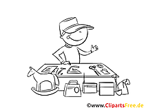 Flohmarkt Malvorlage