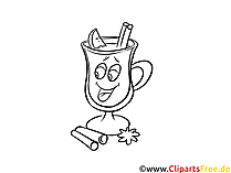 Glühwein Malvorlage