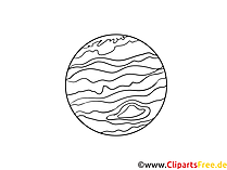 Jupiter Ausmalbild