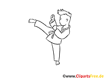 Karate Malvorlage