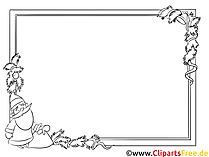 Malvorlage Weihnachten Rahmen