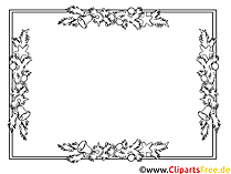Malvorlage Weihnachten Rahmen kostenlos