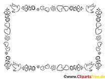Rahmen zum Ausmalen Clipart