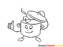 Suppentopf Malvorlage