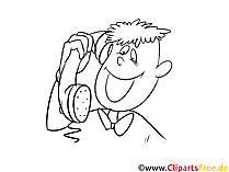 Telefon Ausmalbild kostenlos