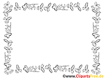 Weihnachten Malvorlage Rahmen