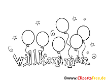 Willkommen Malvorlage
