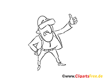 Zeichentrickfilmfigur Malvorlage