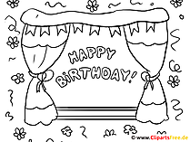 Fenster Bild zum Ausmalen