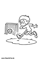 Shot on Goal Colouring Page
