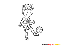 Fußball Bild zum Ausmalen