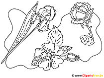 Gratis Ausmalbilder Blumen