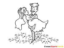 Hochzeitsbilder zum Ausmalen