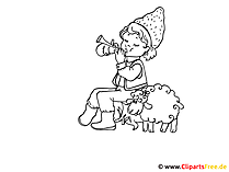 Kinderzeichnungen zum Ausmalen