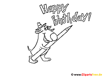 Lustige Tierbilder zum Ausmalen