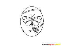 Osterei Malvorlage gratis zum Drucken und Ausmalen