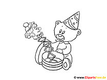 Teddybär Malvorlage