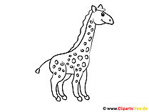 Vorlage Ausmalbilder Giraffe
