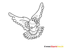 Zum Ausmalen Vogel