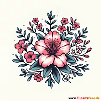 Azalee Clipart zum Thema Blumen