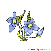 Blume Bild kostenlos - Lustige Blume