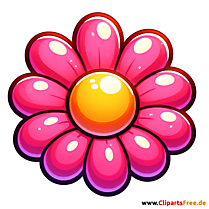 Blume Clip Art im Cartoonstil