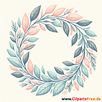 Blätterkranz Clipart - Bilder zum Herunterladen