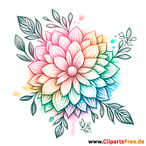 Blume Clipart kostenlos - Bilder zum Herunterladen