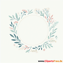 Blumen Rahmen Clipart - Bilder zum Herunterladen